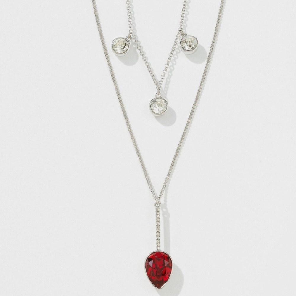 IT TAKES TWO NECKLACE, SCARLET
Touchstone Crystal by Swarovski - Picture 2 of 2